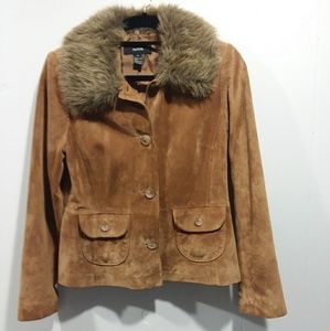 Alfani genuine leather jacket